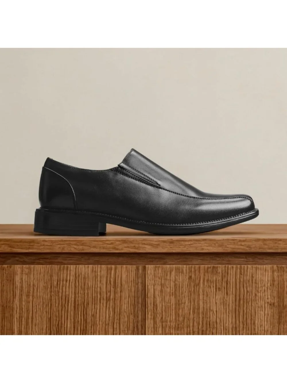 Men's Slip-On Dress Loafers | Formal Classic Square Toe Shoes for Office